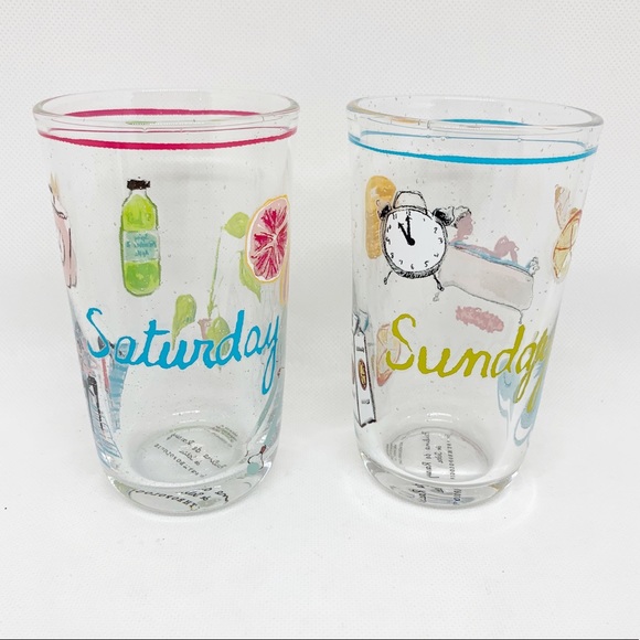 Anthropologie Saturday Sunday Weekend Juice Glass - Picture 4 of 8